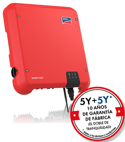 Inversor de Red Sunny Boy SB3.0-1AV-41. Disponible garantía 5+5 años